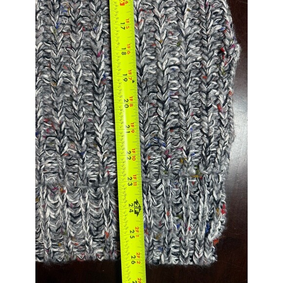 anthropologie MOTH Marled Knit Sleeveless Rolled Neck Sweater Gray, Size XS - Picture 9 of 9